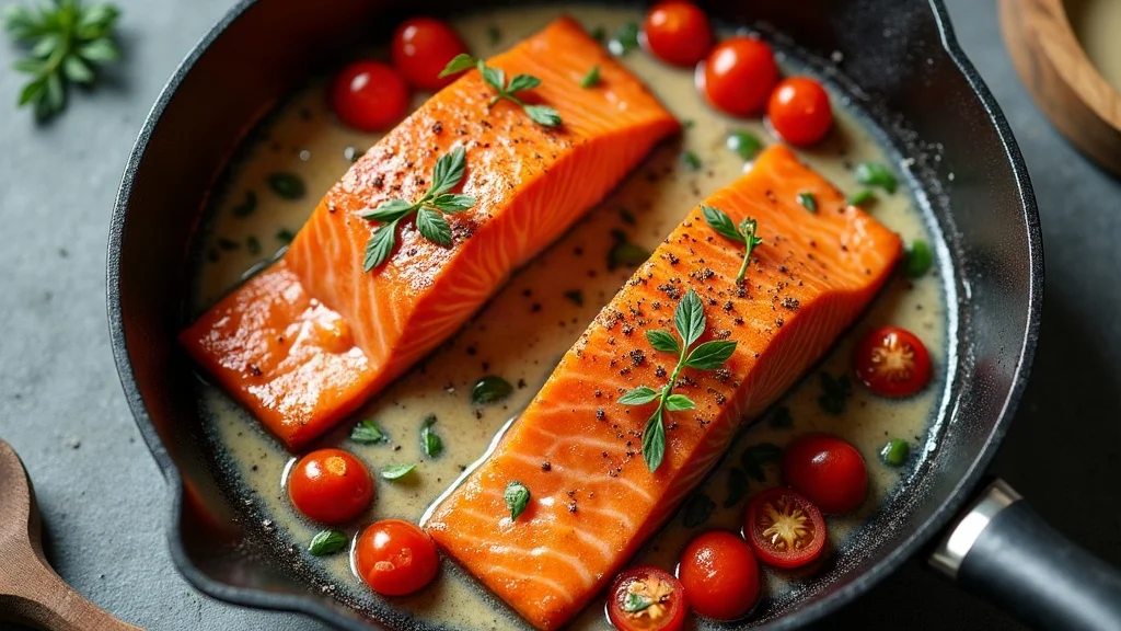 Knoblauch, Tomaten & Sahne aufkochen