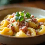 Tortellini in Schinken-Sahne-Sauce: 3 Geheimnisse für cremigen Genuss in 15 Min.